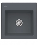 Мойка для кухни Villeroy & Boch Subway 50 S 52,5х51 см керамика graphite 331501i4
