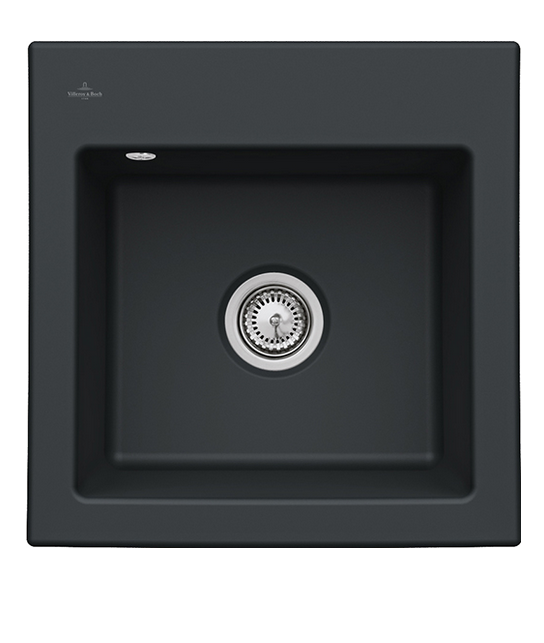 Мойка для кухни Villeroy & Boch Subway 50 S 52,5х51 см керамика ebony 331501S5