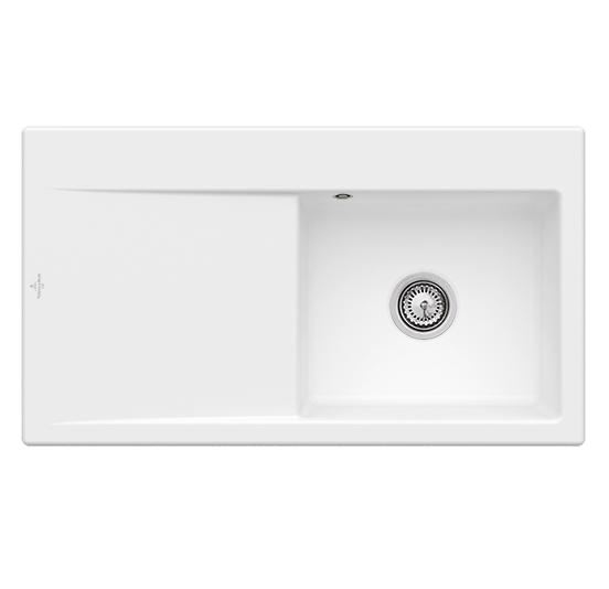 Мойка для кухни Villeroy & Boch Subway Style 50 90х51 см чаша справа керамика stone white 335102RW