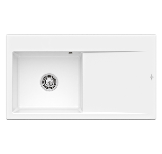Мойка для кухни Villeroy & Boch Subway Style 50 90х51 см чаша слева керамика white alpin 335201R1