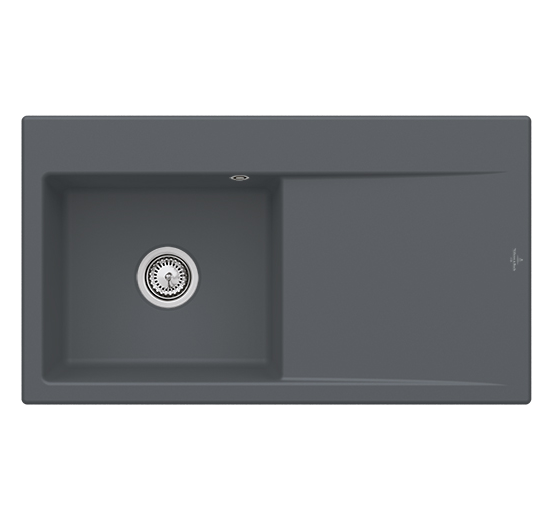 Мойка для кухни Villeroy & Boch Subway Style 50 90х51 см чаша слева керамика graphite 335201i4
