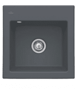 Мийка для кухні Villeroy & Boch Subway 50 S 52,5х51 см кераміка graphite 331501i4