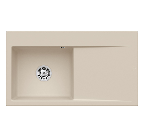 Мийка для кухні Villeroy & Boch Subway Style 50 90х51 см чаша зліва кераміка almond 335201AM