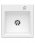 Мойка для кухни Villeroy & Boch Subway 50 S 52,5х51 см керамика stone white 331502RW