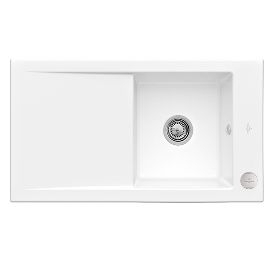 Мийка для кухні Villeroy & Boch Timeline 50 90х51 см кераміка white alpin 330702R1