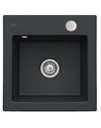 Мийка для кухні Villeroy & Boch Subway 50 S 52,5х51 см кераміка ebony 331502S5