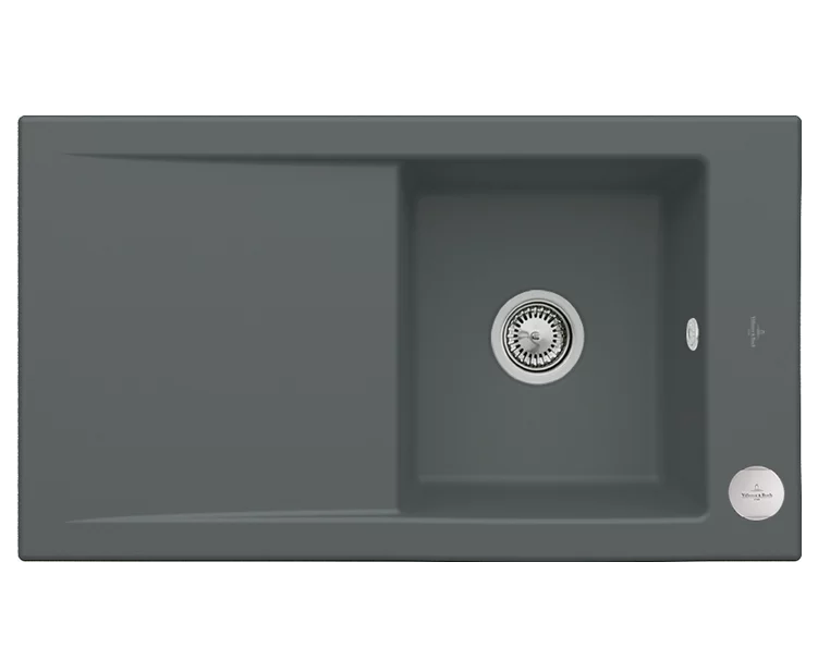 Мийка для кухні Villeroy & Boch Timeline 50 90х51 см кераміка graphite 330702i4