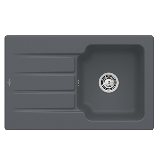 Мойка для кухни Villeroy & Boch Architectura 45 80х51 см керамика graphite 334002i4