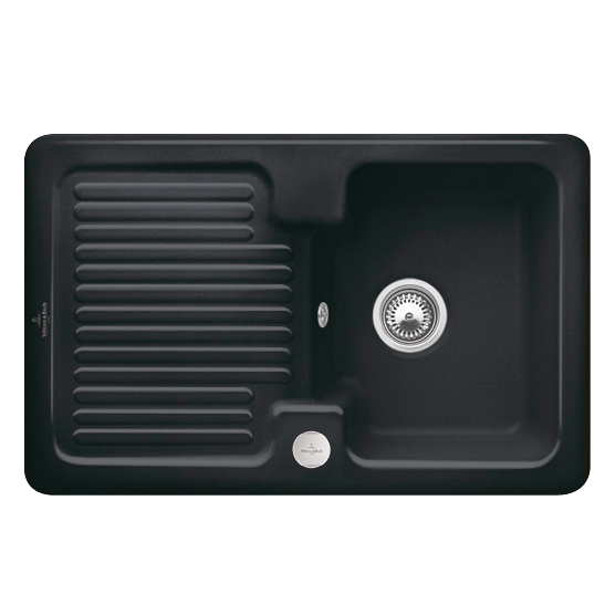 Мийка для кухні Villeroy & Boch Condor 45 80х51 см кераміка ebony 674502S5