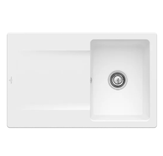 Мойка для кухни Villeroy & Boch Siluet 45 80х51 см керамика white alpin 333401R1