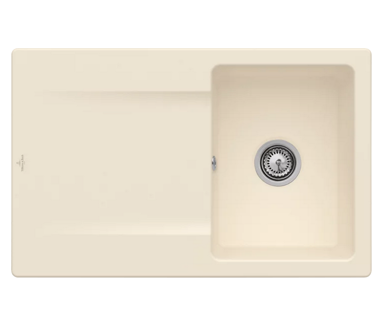 Мийка для кухні Villeroy & Boch Siluet 45 80х51 см кераміка ivory 333401FU