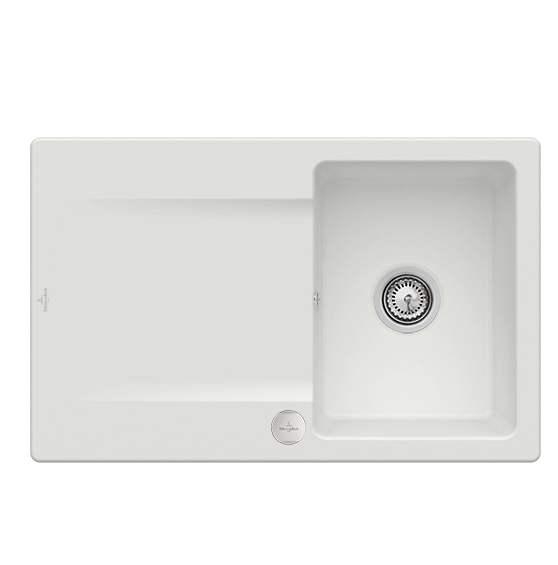 Мийка для кухні Villeroy & Boch Siluet 45 80х51 см кераміка steam 333402SM