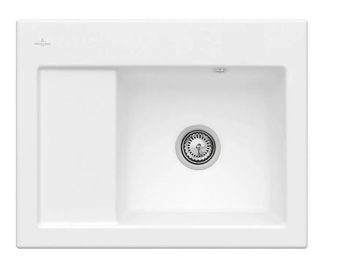 Мийка для кухні Villeroy & Boch Subway 45 Compact 65х51 см чаша справа кераміка stone white 331301RW