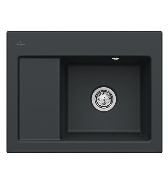 Мийка для кухні Villeroy & Boch Subway 45 Compact 65х51 см чаша справа кераміка ebony 331301S5