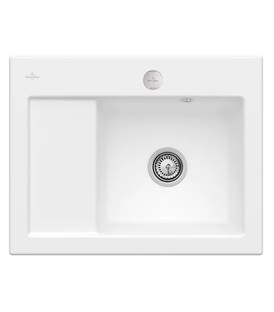 Мийка для кухні Villeroy & Boch Subway 45 Compact 65х51 см чаша справа кераміка stone white 331302RW