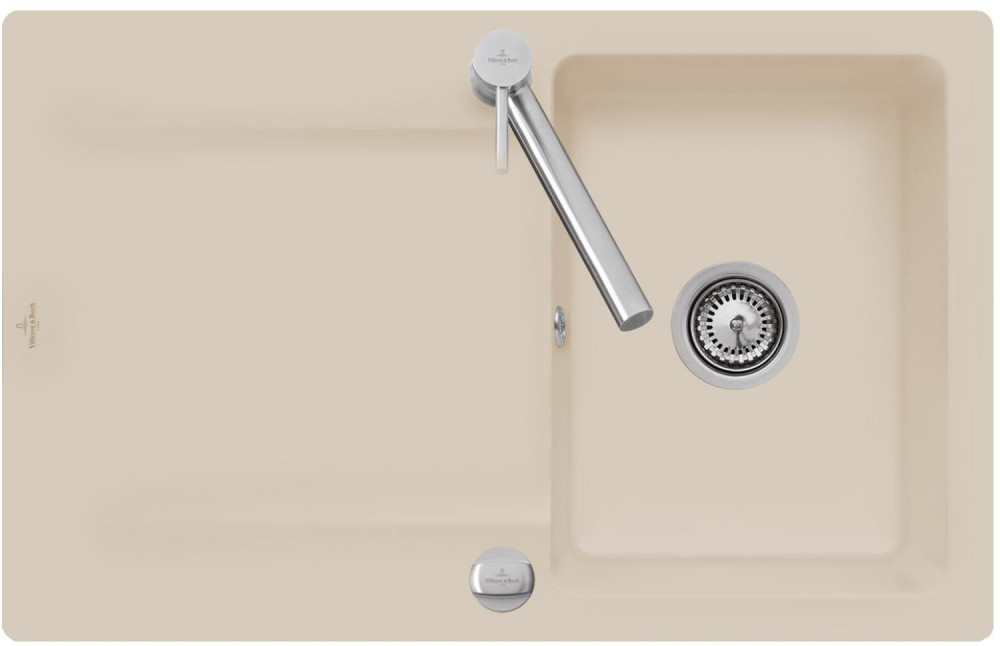 Мийка для кухні Villeroy & Boch Siluet 45 80х51 см кераміка almond 333402AM