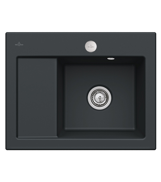 Мийка для кухні Villeroy & Boch Subway 45 Compact 65х51 см чаша справа кераміка ebony 331302S5