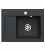Мийка для кухні Villeroy & Boch Subway 45 Compact 65х51 см чаша справа кераміка ebony 331302S5