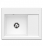 Мойка для кухни Villeroy & Boch Subway 45 Compact 65х51 см чаша слева керамика stone white 331201RW