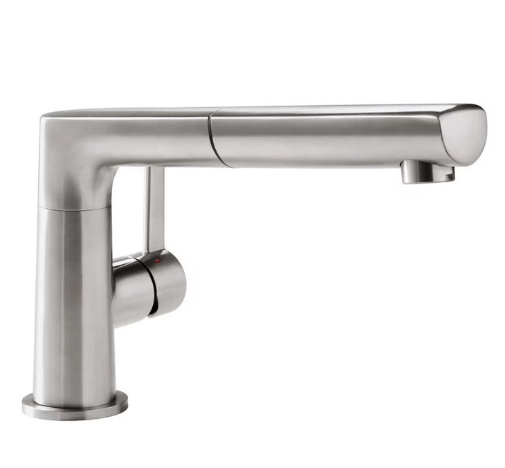 Смеситель для кухни Villeroy & Boch Sorano Shower с выдвижной лейкой сплошная нержавеющая сталь 926800LC