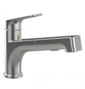 Змішувач для кухні Villeroy & Boch Junis Shower з висувною лійкою суцільна нержавіюча сталь 928100LC