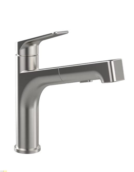 Смеситель для кухни Villeroy & Boch Junis Sky Shower с выдвижной лейкой сплошная нержавеющая сталь 928200LC