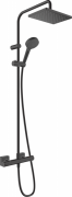 Душова стійка для душа Hansgrohe Vernis Shape Showerpipe 230 1jet з термостатом чорний матовий 26286670