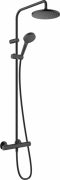 Душевая стойка для душа Hansgrohe Vernis Blend Showerpipe 200 1jet с термостатом черный матовый 26276670