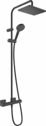 Душевая стойка для душа Hansgrohe Vernis Shape Showerpipe 230 1jet с термостатом черный матовый 26286670