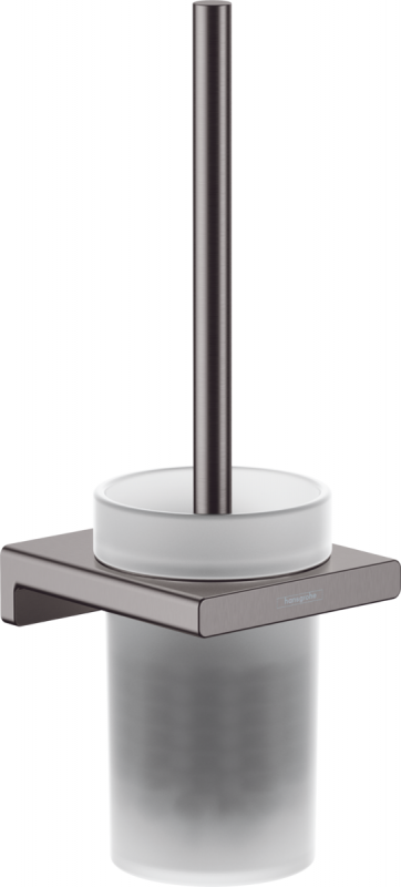 Йоршик для унітазу Hansgrohe AddStoris метал/скло чорний матовий хром 41752340