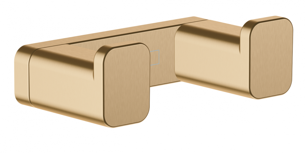 Крючок для ванной Hansgrohe AddStoris двойной металл бронза матовая 41755140