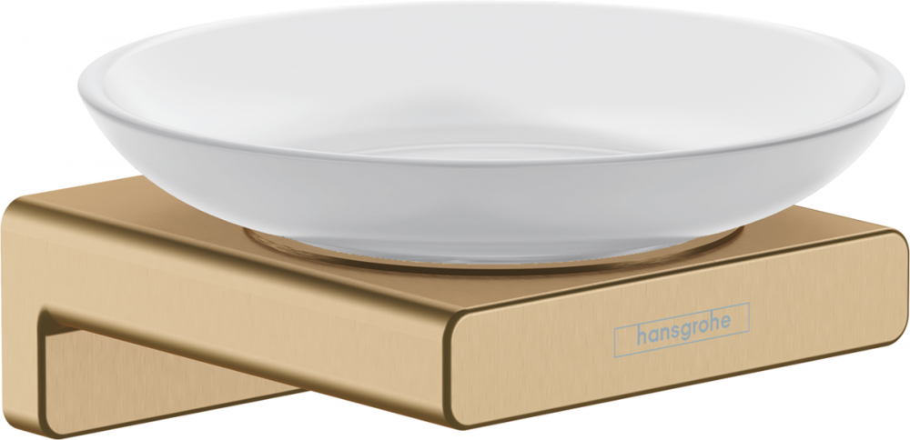 Мыльница для ванной Hansgrohe AddStoris металл/керамика бронза матовый 41746140