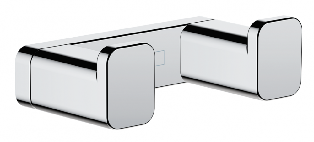 Крючок для ванной Hansgrohe AddStoris двойной металл хром 41755000