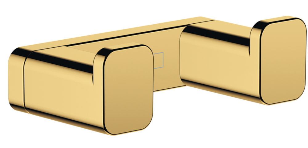 Крючок для ванной Hansgrohe AddStoris двойной металл золото 41755990