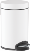 Ведро для мусора Hansgrohe AddStoris 3 л с педалью металл белый матовый 41775700