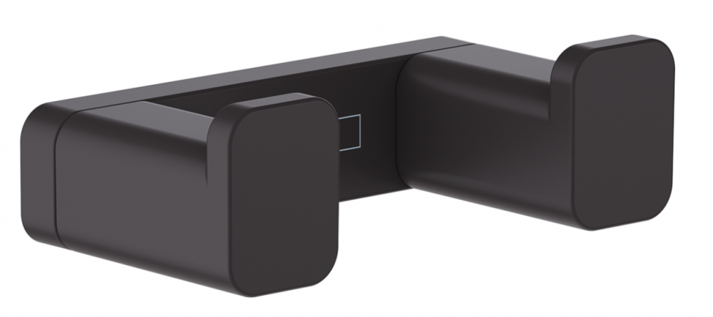 Крючок для ванной Hansgrohe AddStoris двойной металл черный матовый 41755670