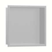 Настенная ниша со встроенной рамой Hansgrohe XtraStoris Original 30х30х10 см нержавеющая сталь 56061800