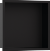 Настінна ніша з вбудованою рамою Hansgrohe XtraStoris Original 30х30х10 см чорний матовий 56061670