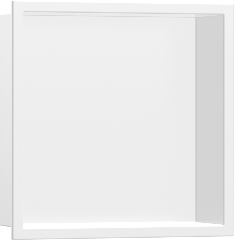 Настенная ниша со встроенной рамой Hansgrohe XtraStoris Original 30х30х10 см белый матовый 56061700