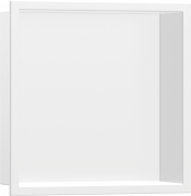Настенная ниша со встроенной рамой Hansgrohe XtraStoris Original 30х30х10 см белый матовый 56061700