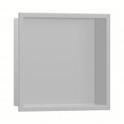 Настенная ниша со встроенной рамой Hansgrohe XtraStoris Original 30х30х10 см нержавеющая сталь 56061800