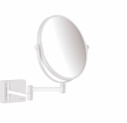 Дзеркало косметичне Hansgrohe AddStoris з LED підсвічуванням білий матовий 41791700