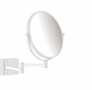 Дзеркало косметичне Hansgrohe AddStoris з LED підсвічуванням білий матовий 41791700