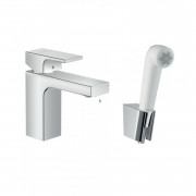 Смеситель для раковины Hansgrohe Vernis Shape с гигиеническим душем хром 71216000