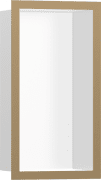 Настенная ниша с рамкой Hansgrohe XtraStoris Individual 30х15х10 см белый матовый/бронза матовая 56096140