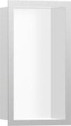 Настенная ниша с рамкой Hansgrohe XtraStoris Individual 30х15х10 см белый матовый/нержавеющая сталь 56096800