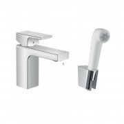 Смеситель для раковины Hansgrohe Vernis Shape с гигиеническим душем хром 71216000