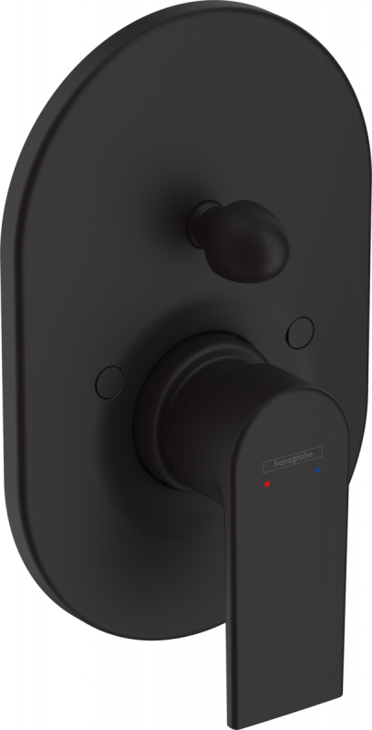 Смеситель для душа Hansgrohe Vernis Shape скрытого монтажа однорычажный черный матовый 71458670