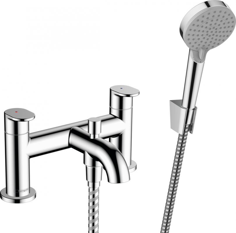 Смеситель на борт ванны Hansgrohe Vernis Blend с ручным душем хром 71461000