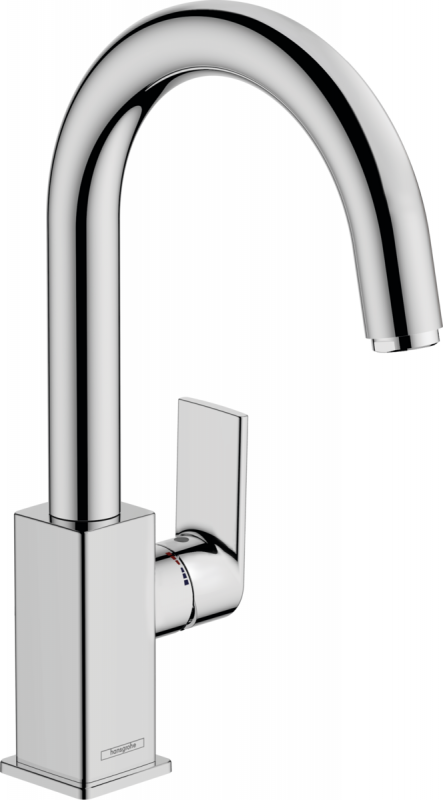 Змішувач для раковини Hansgrohe Vernis Shape з донним клапаном хром 71564000